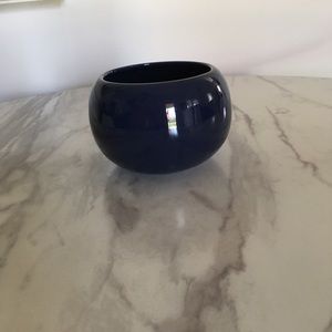Navy Glazed Ceramic Bowl
